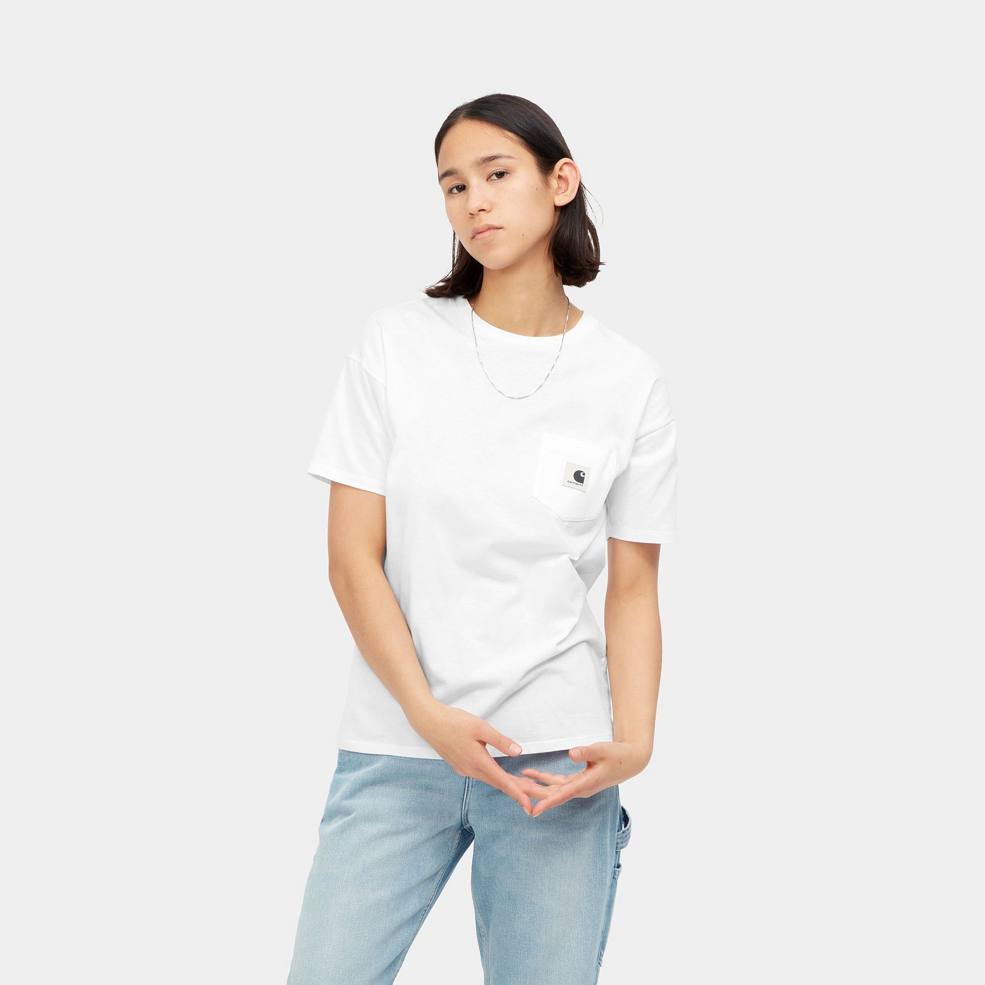 W' S/S Pocket T-Shirt White