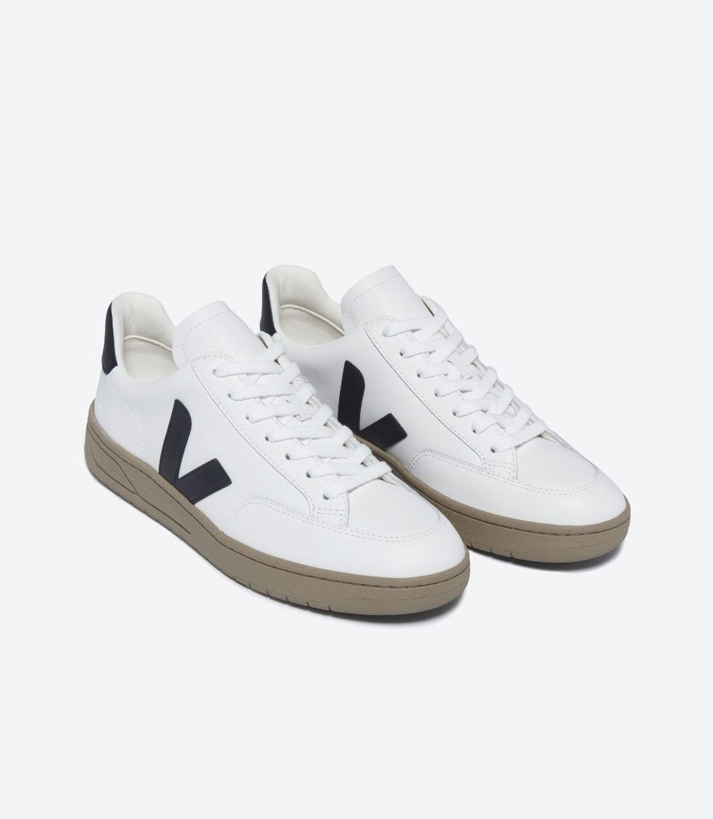 Zapatillas Veja V-12 White Black Dune Mujer