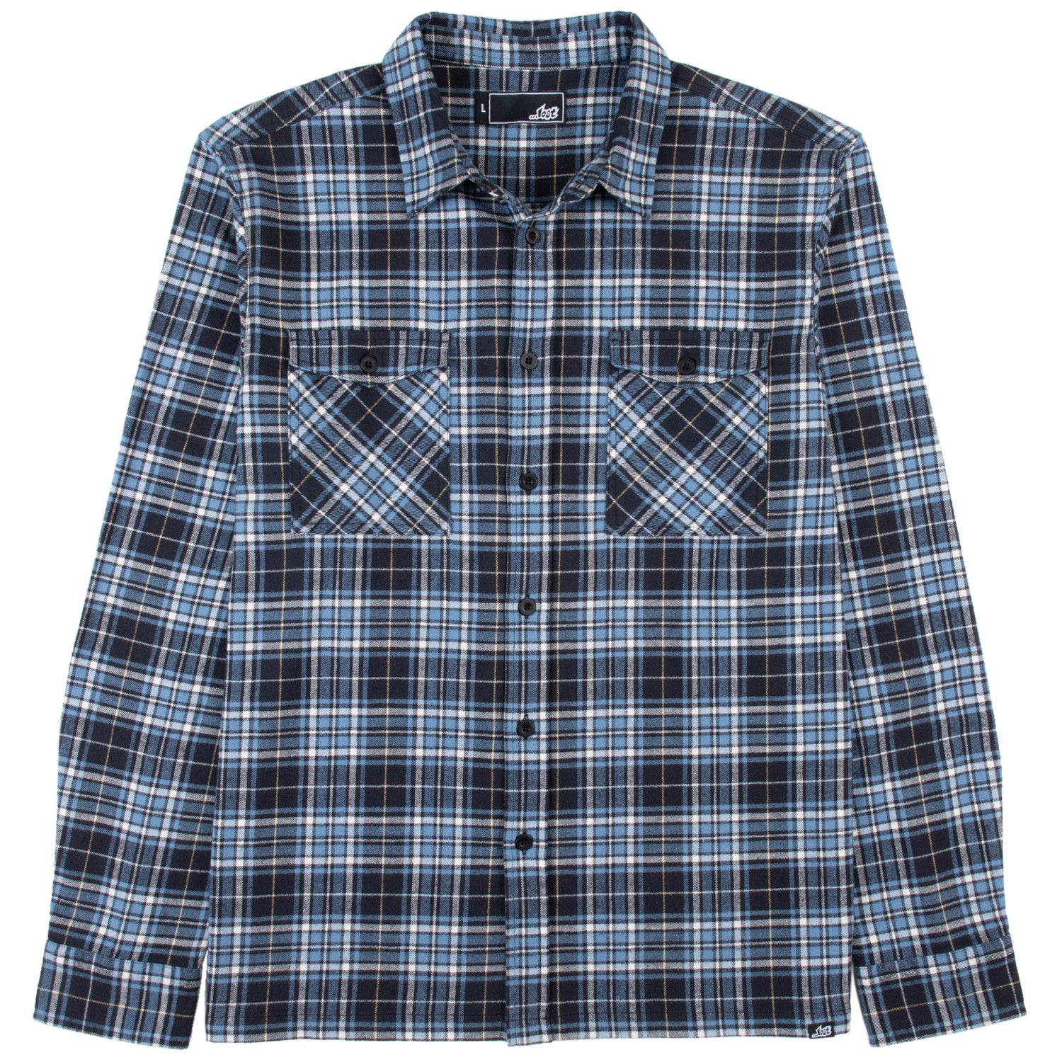Suspect Flannel Shirt Denim Blue