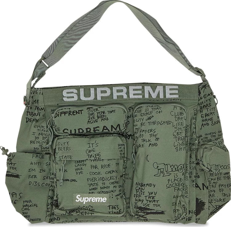 Supreme olive top shoulder bag