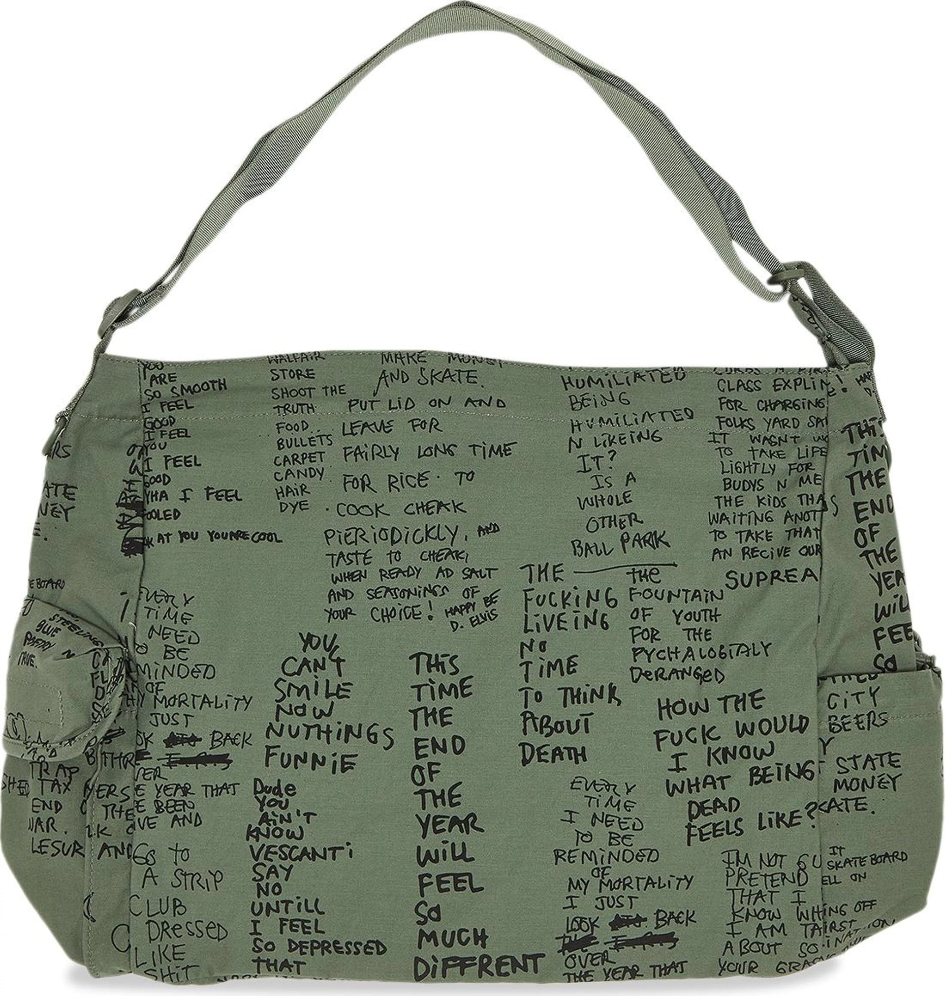 Supreme Field Messenger Bag 'Olive Gonz' - Neighborhood