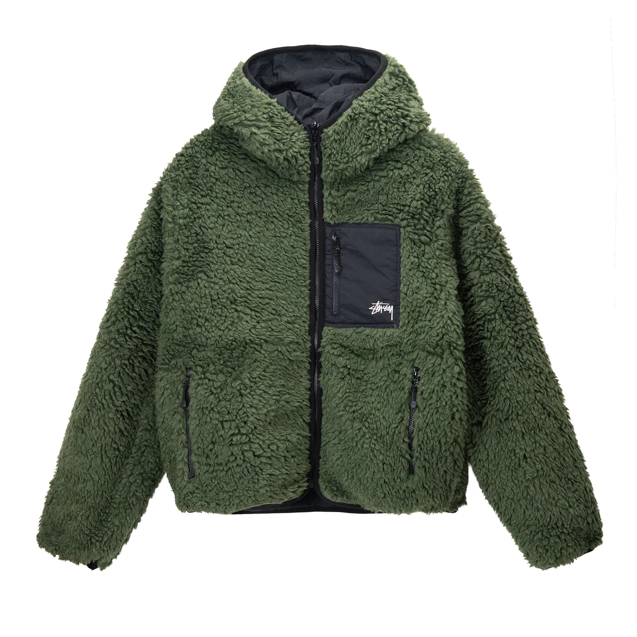 Sherpa Jacket Olive Neighborhood