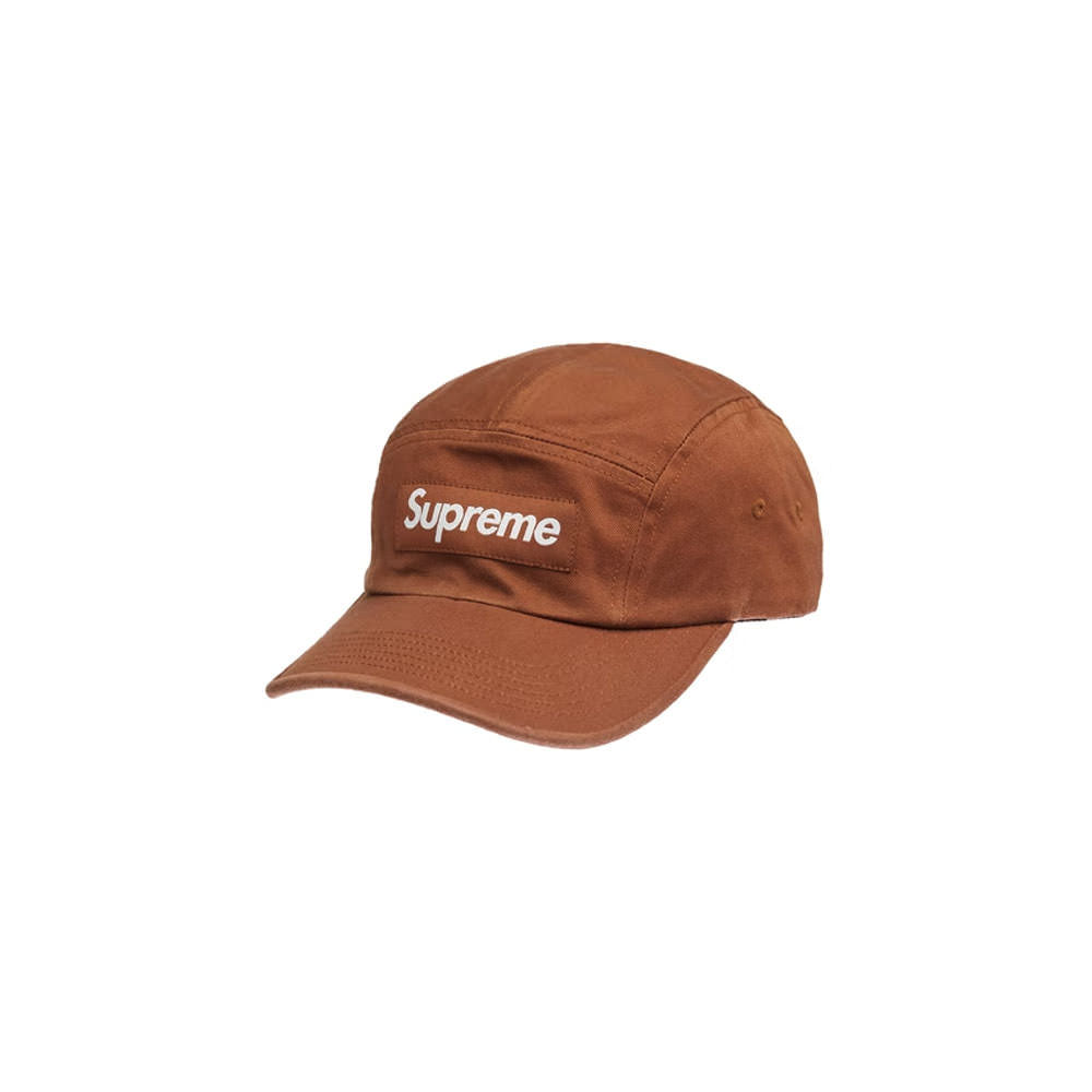Supreme Washed Chino Twill Camp Cap Cap Brown