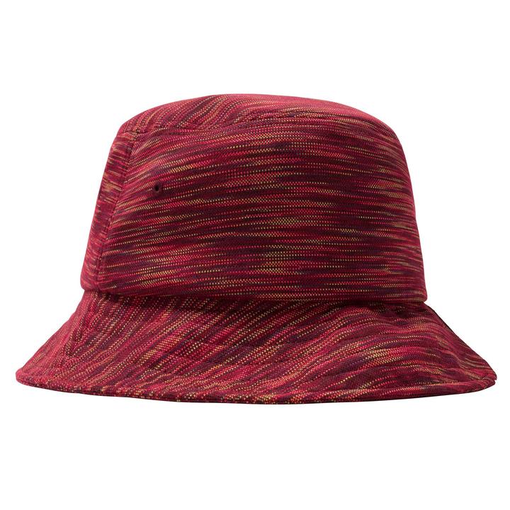 Multi Color Knit Bucket Hat Red