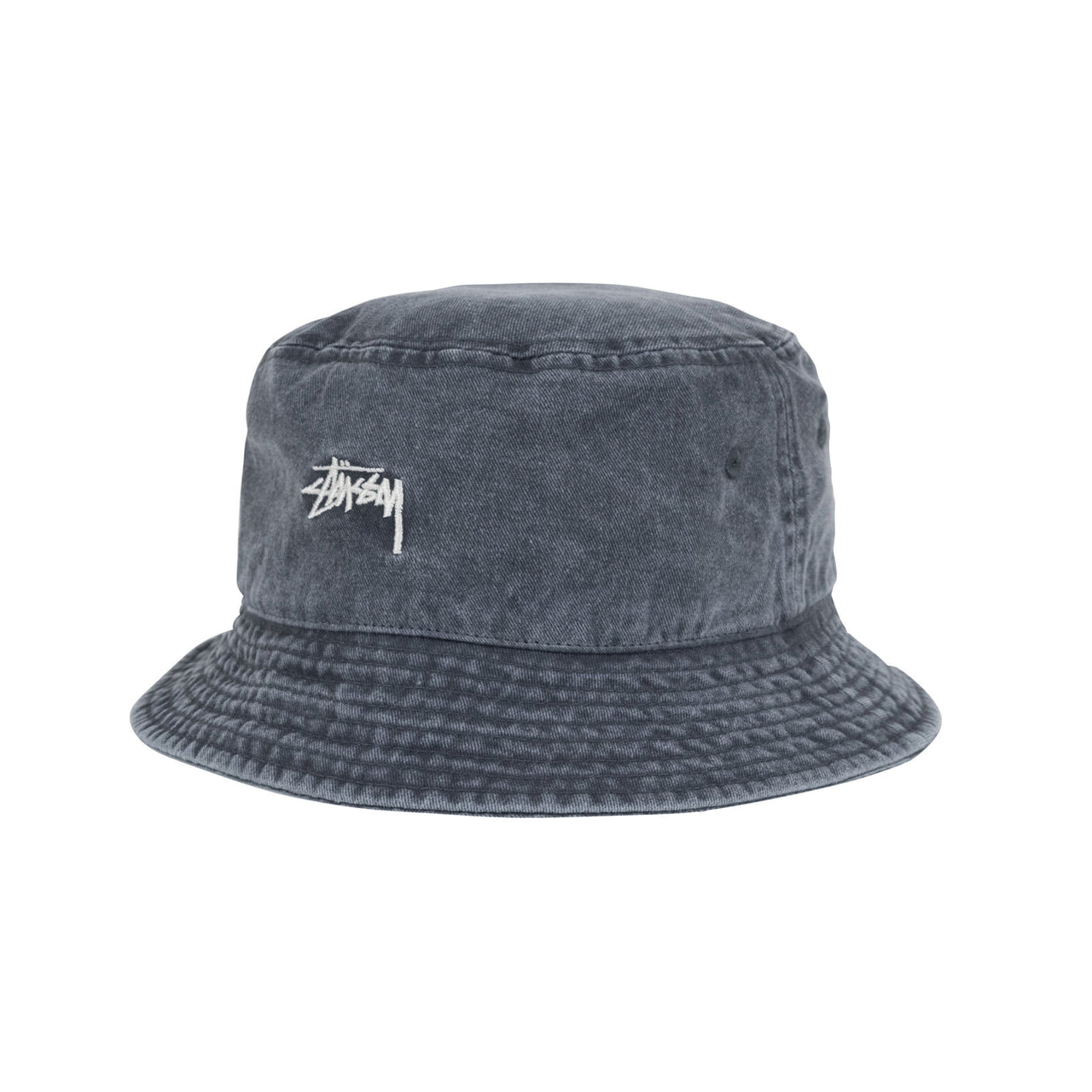 Washed Stock Bucket Hat Charcoal