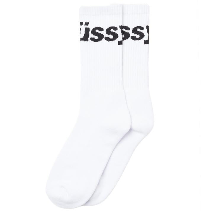 Jacquard Socks White