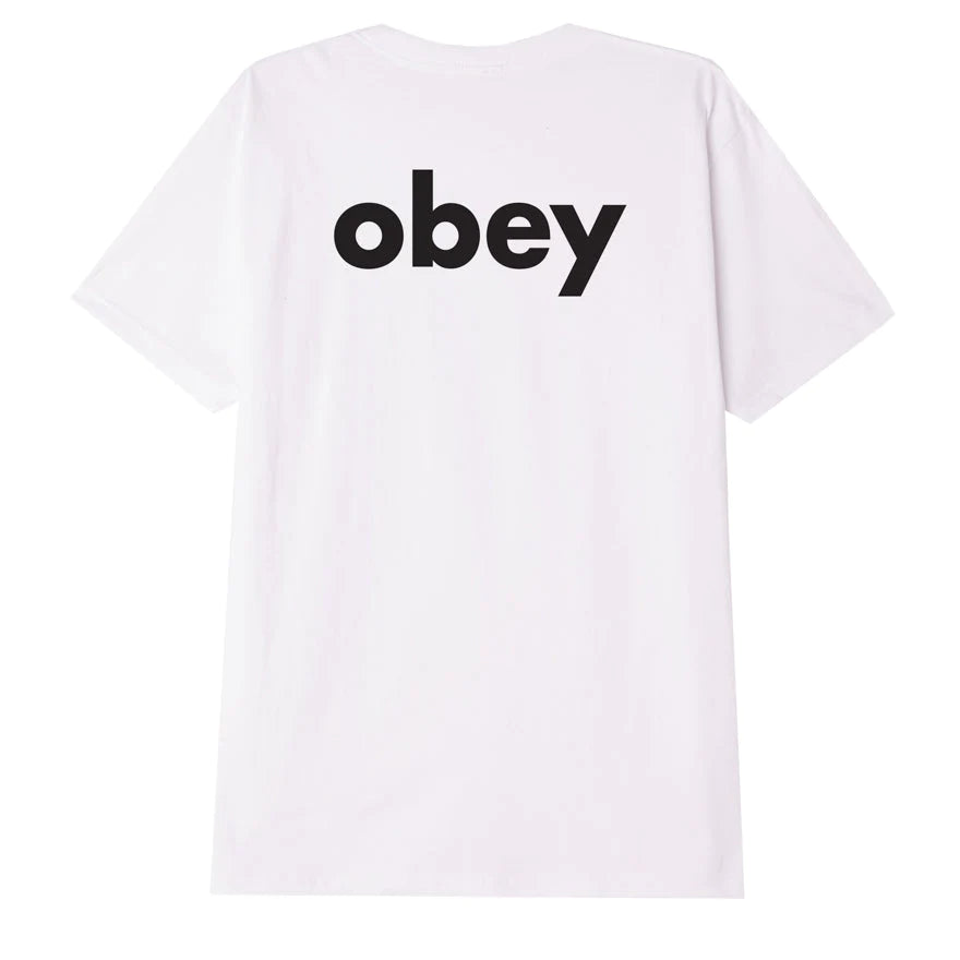 Obey Lower Case Classic T-Shirt White