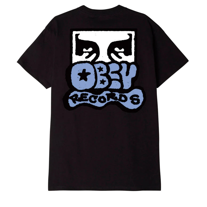 Obey Records Classic T-Shirt Black