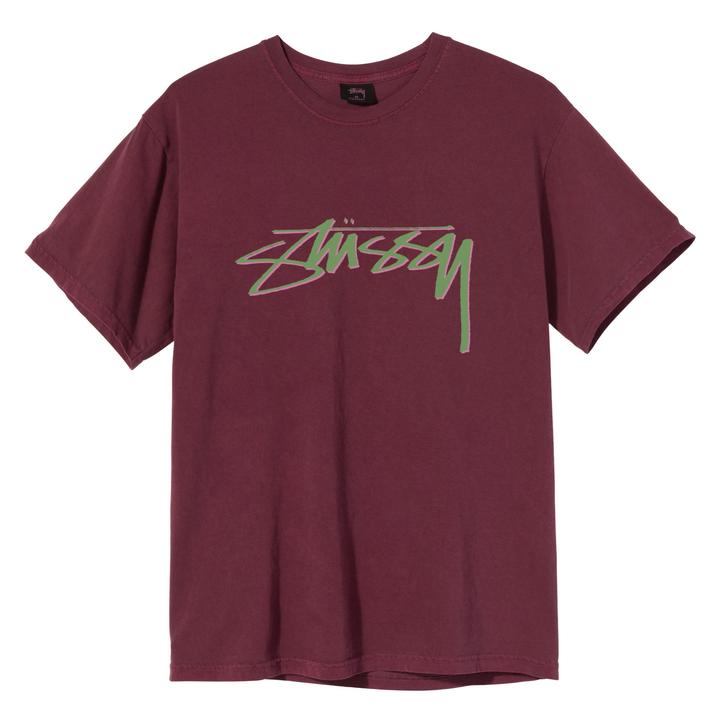 Smooth Stock Dyed Tee Wine