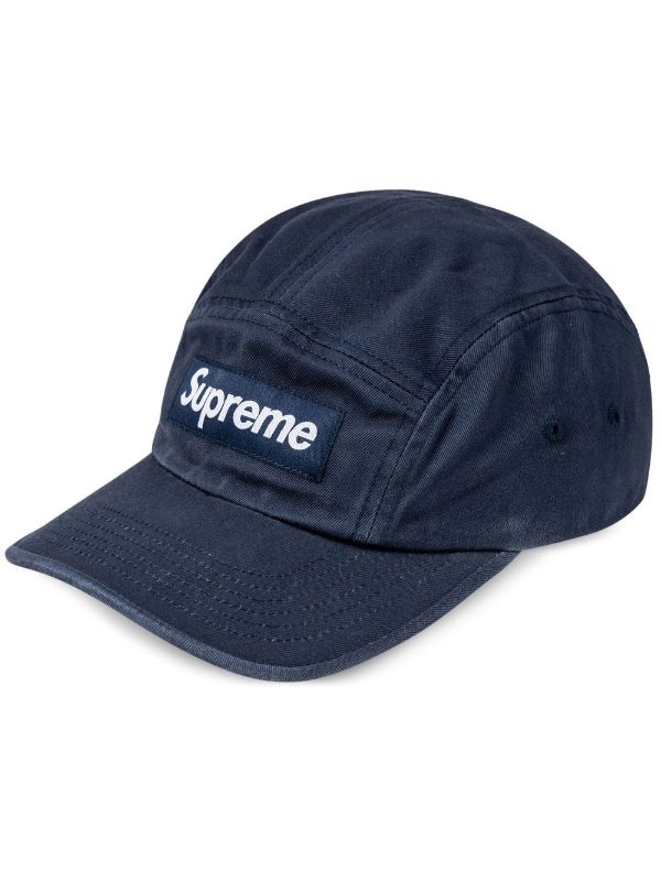 Supreme Washed Chino Twill Camp Cap Navy - Neighborhood