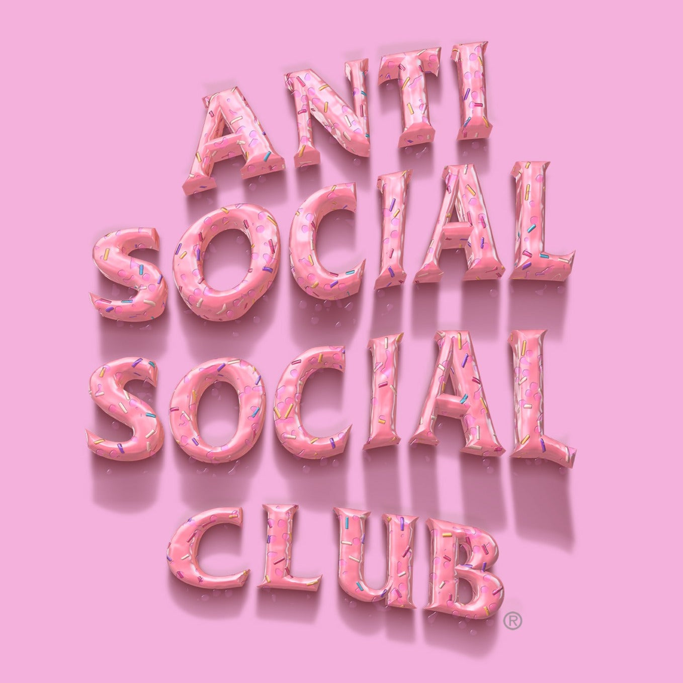 Sprinkling Tears Pink Shirt Anti Social Social Club