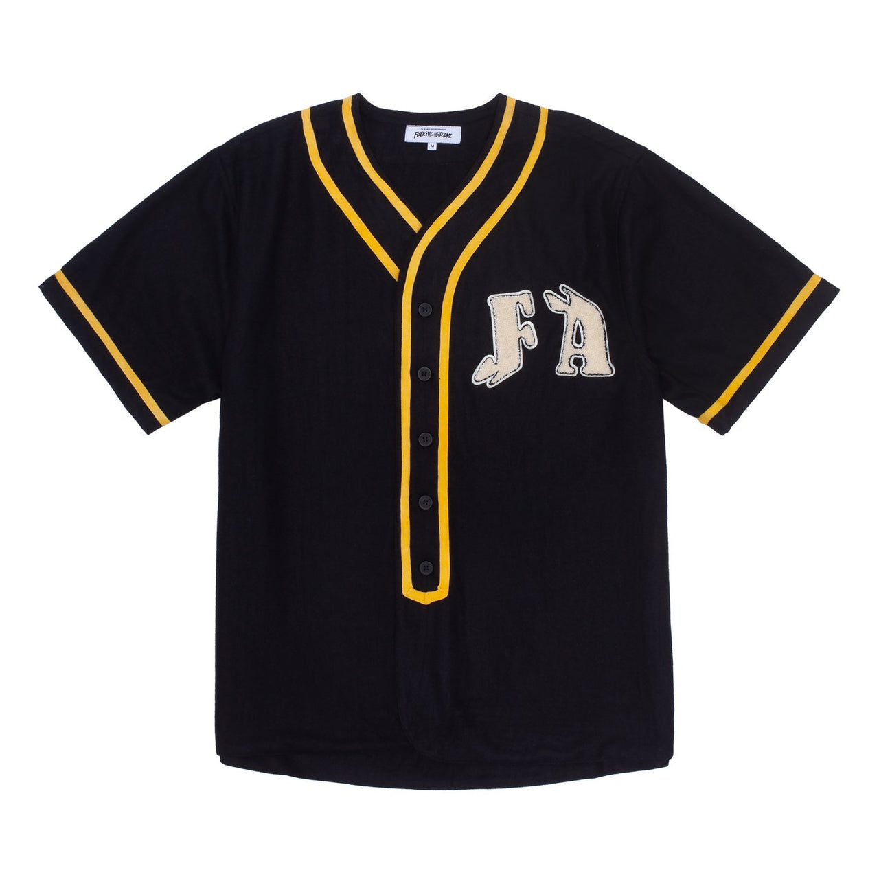 Baseball OverShirt Black Yellow