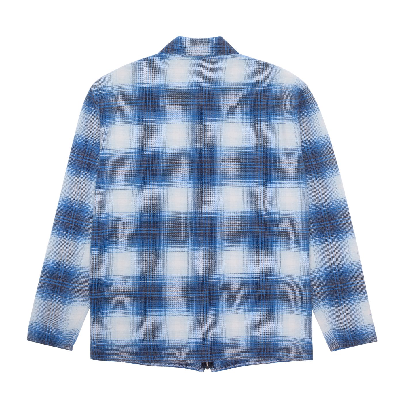 Full Zip Flannel L/S Shirt Blue