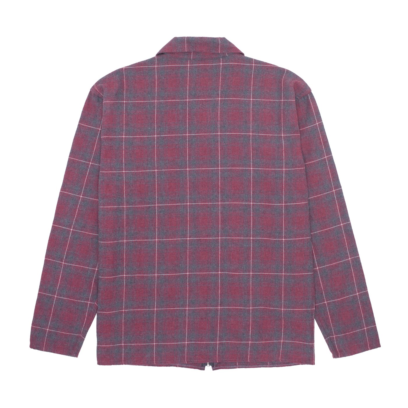 Full Zip Flannel L/S Shirt Red