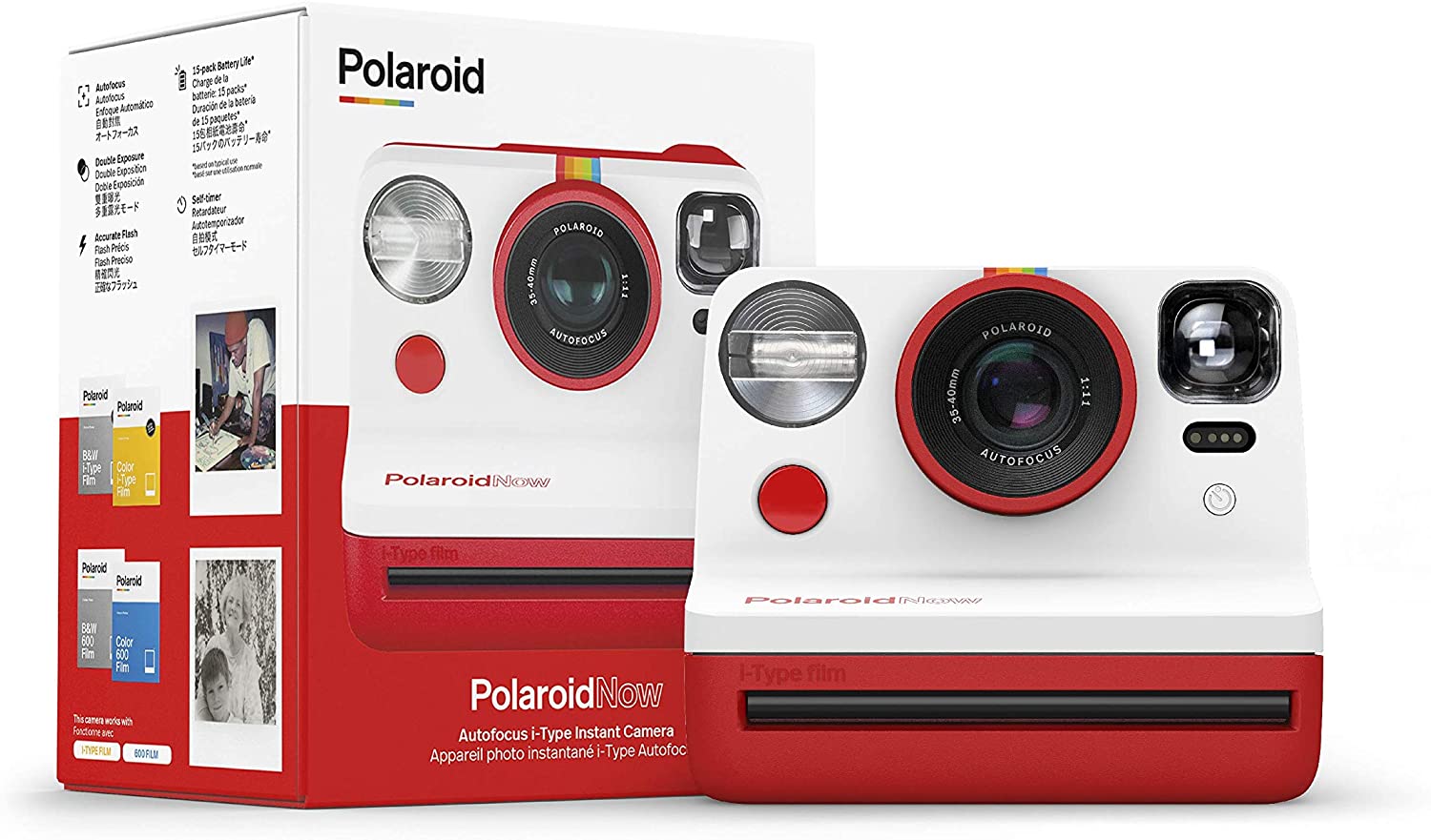 Polaroid Originals Now I-Type Red AutoFocus