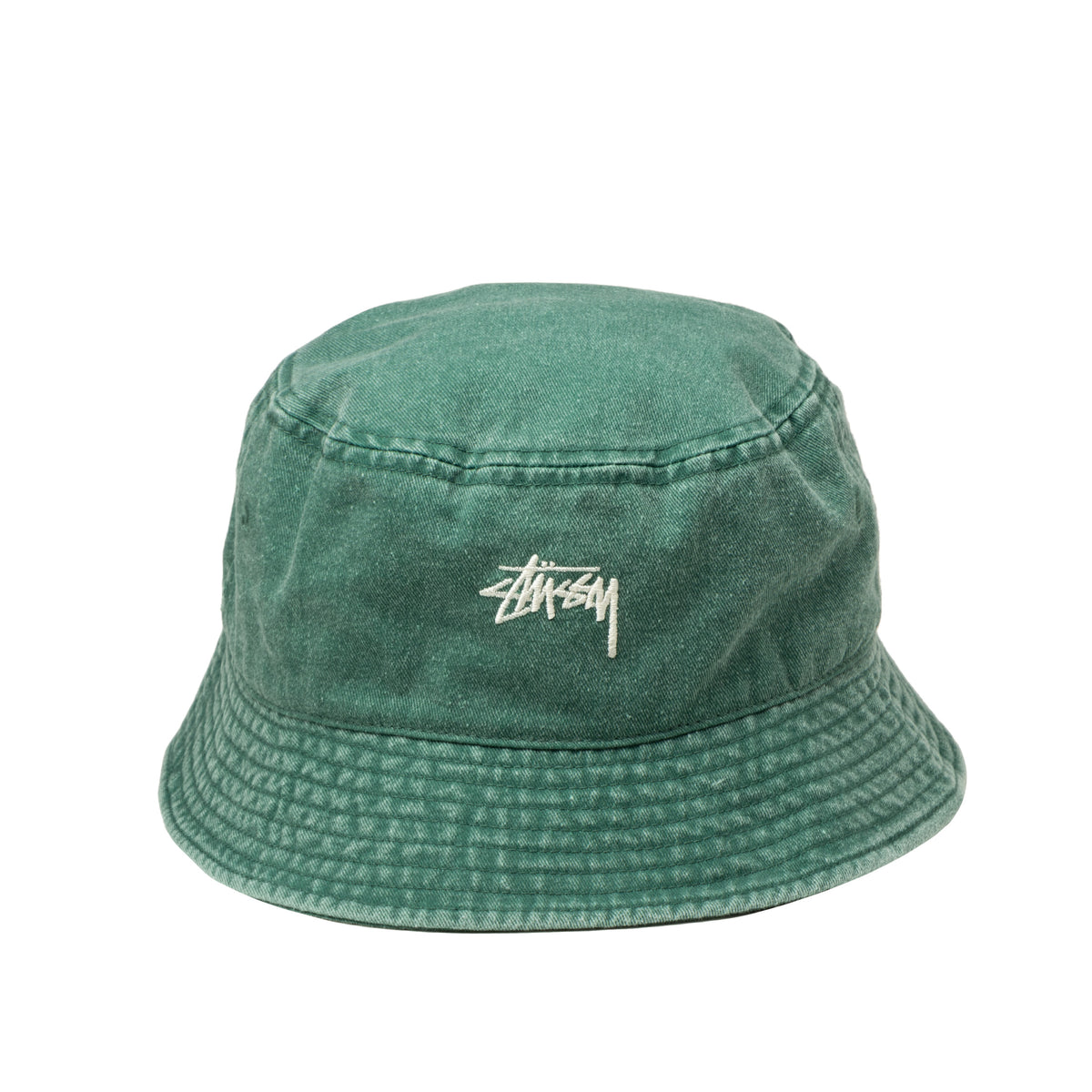 Washed Stock Bucket Hat Green