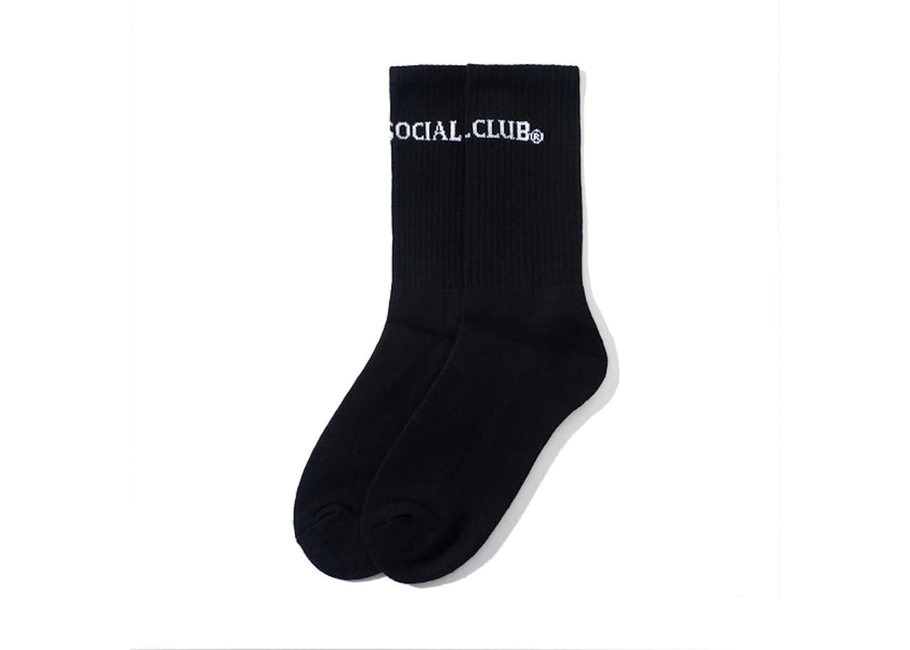Anti Social Social Club Catchphrase Socks Black