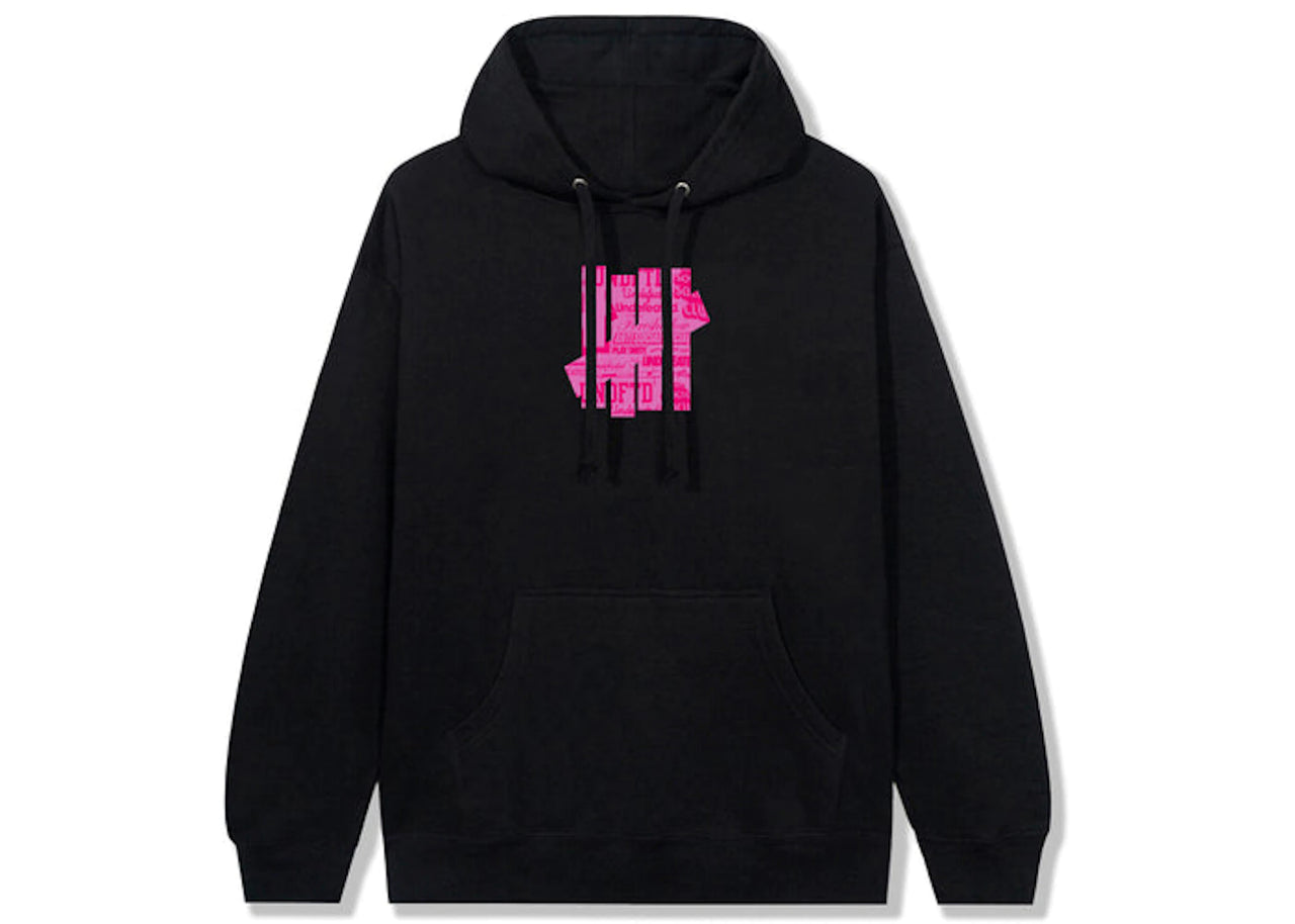 Anti Social Club x Undefeated Hoodie Black