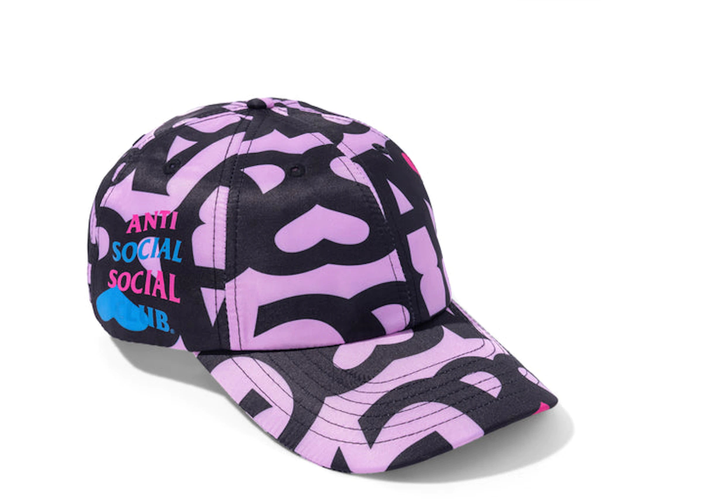 Anti Social Social Negative Space Pink Cap