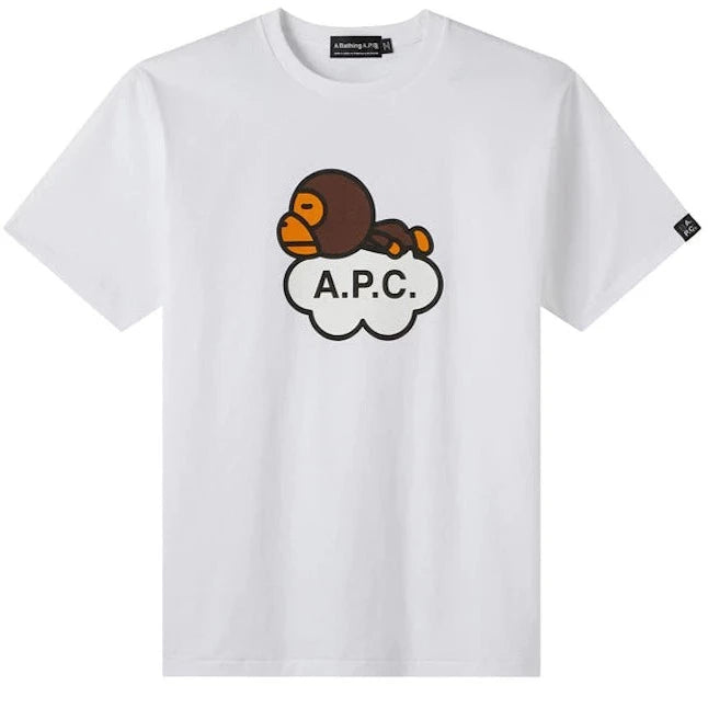BAPE x A.P.C Baby Milo White Shirt