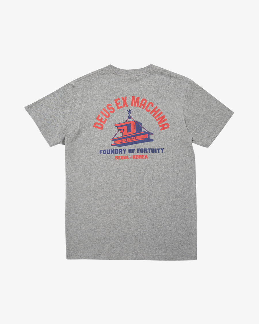 Daft Steady Tee Grey Marle