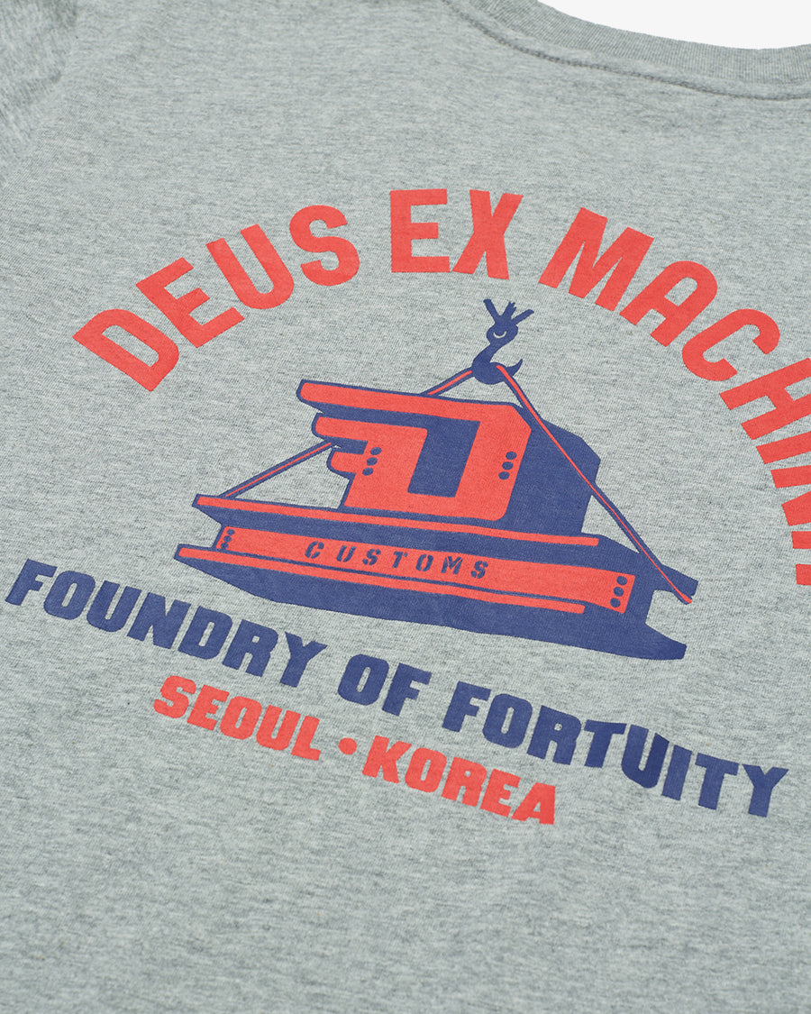 Daft Steady Tee Grey Marle