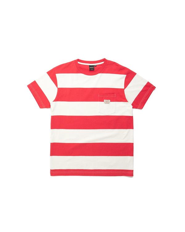 Jahral Stripe Tee Rocco Red
