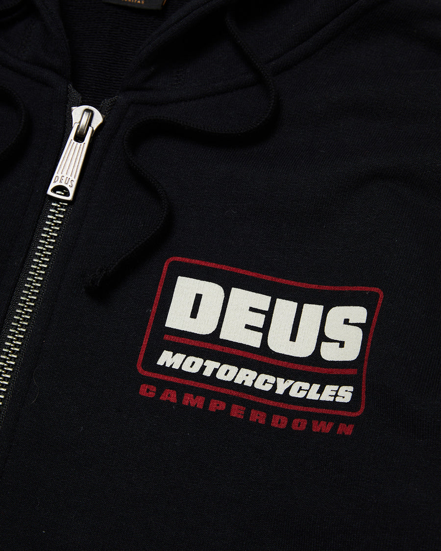 Victor Zip Hoodie Black Neighborhood