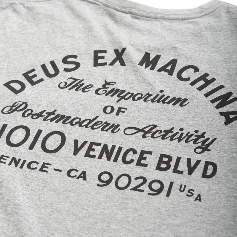 Venice Address Pocket Tee Grey Marle