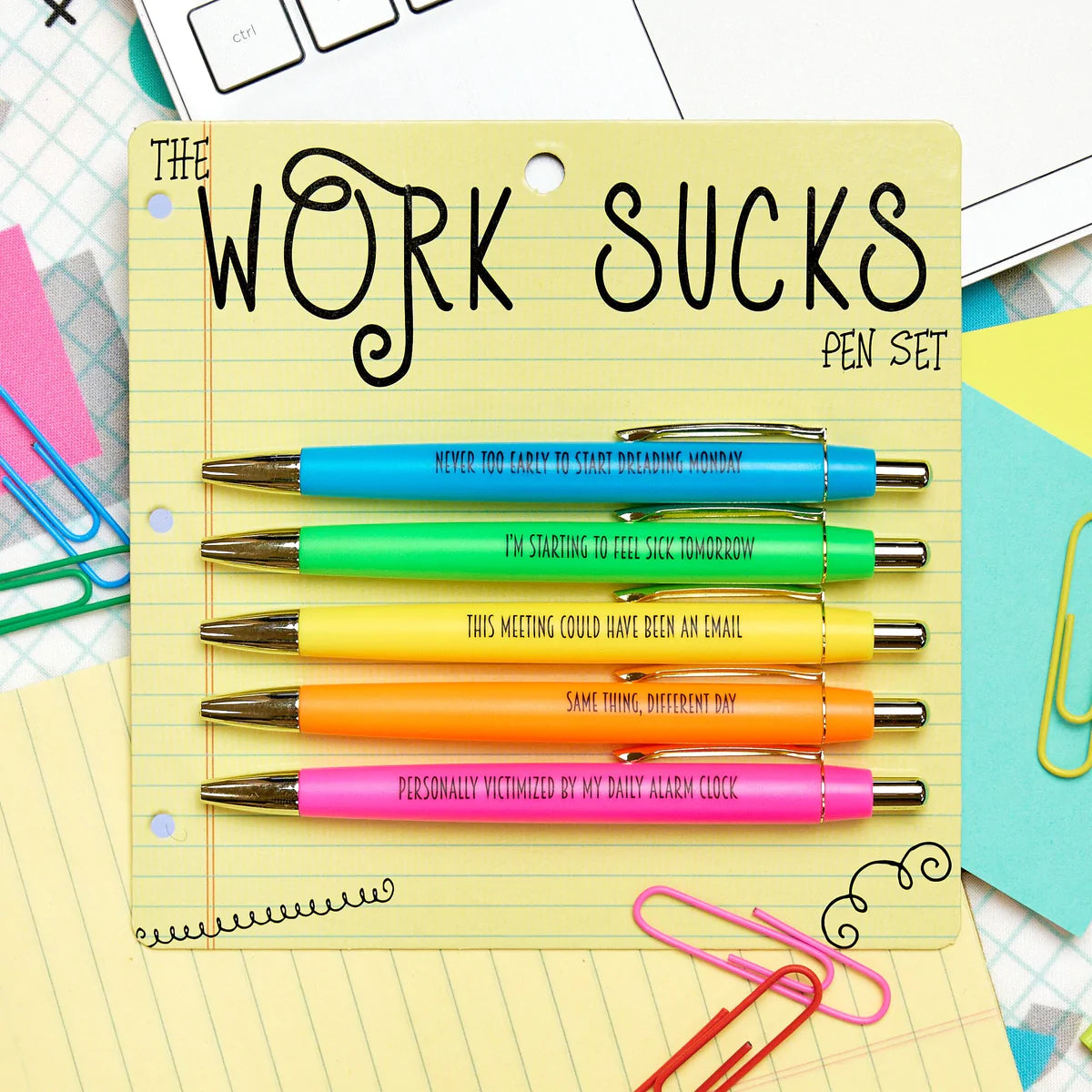 Work Sucks Pen Set – Snark Gifts