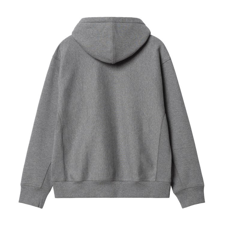 Hooded American Script Sweat Grey Heather