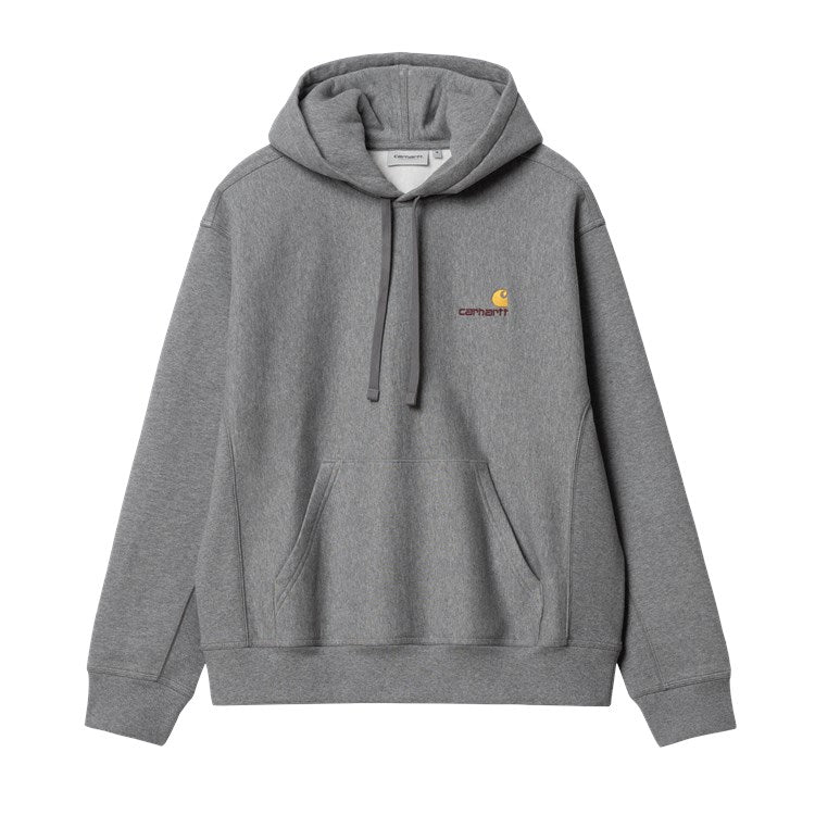 Hooded American Script Sweat Grey Heather