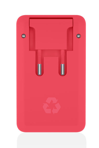 Le Cord New Coral ReCharger · Recycled Wall Charger