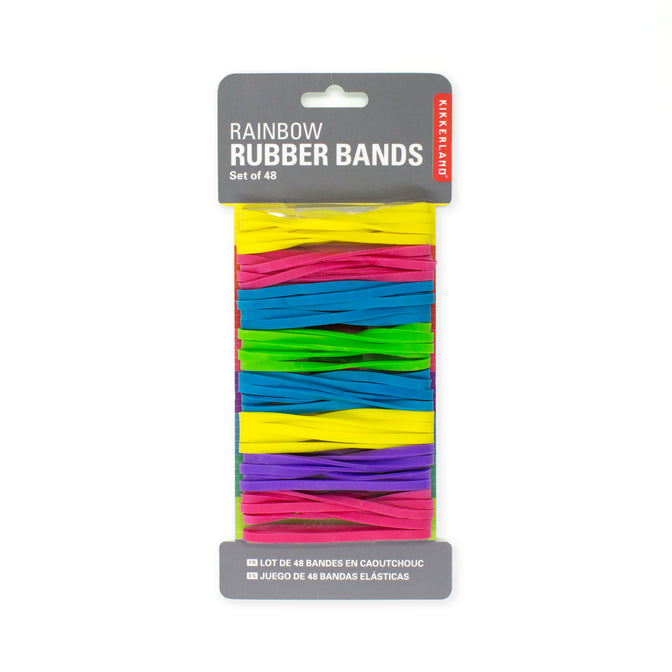 Rainbow Rubber Bands Kikkerland