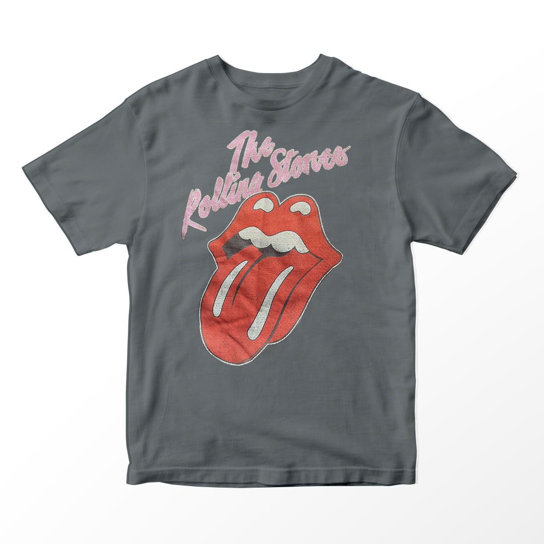 Rolling Stones Black 1975 US TOUR Woman Tee