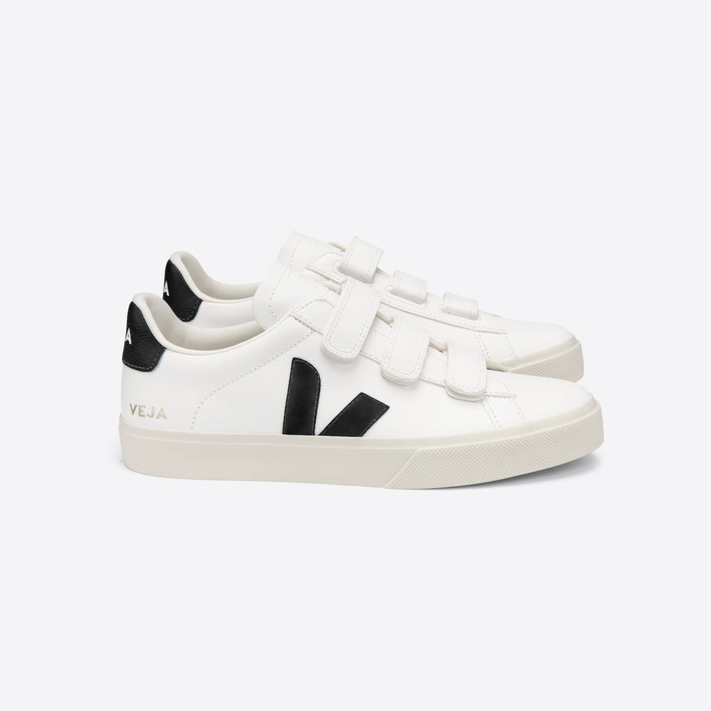 Zapatilla Veja Recife Logo Extra White Black