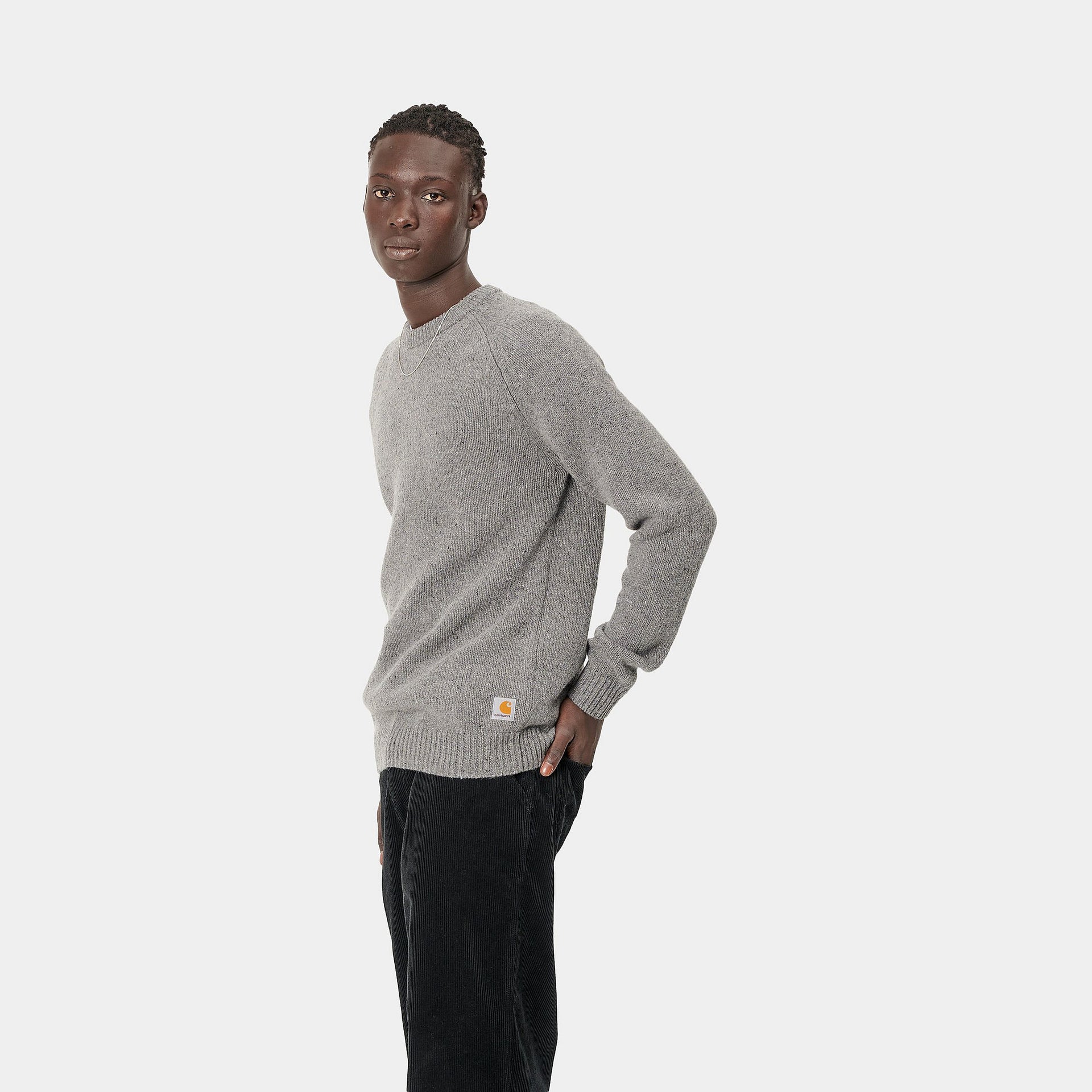 Anglistic Sweater Dark Grey Heather
