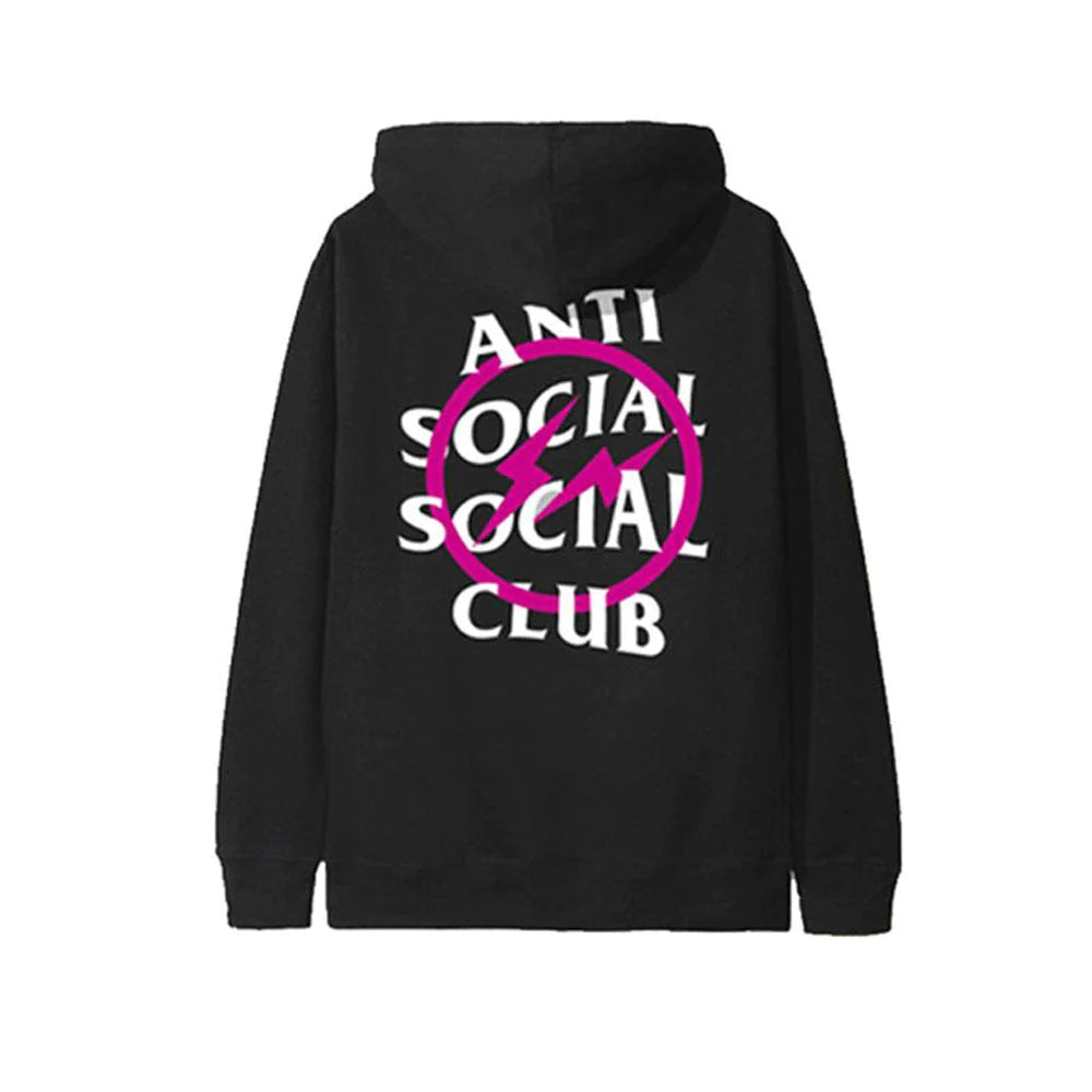 Anti Social Social Club x Fragment Pink Bolt Hoodie