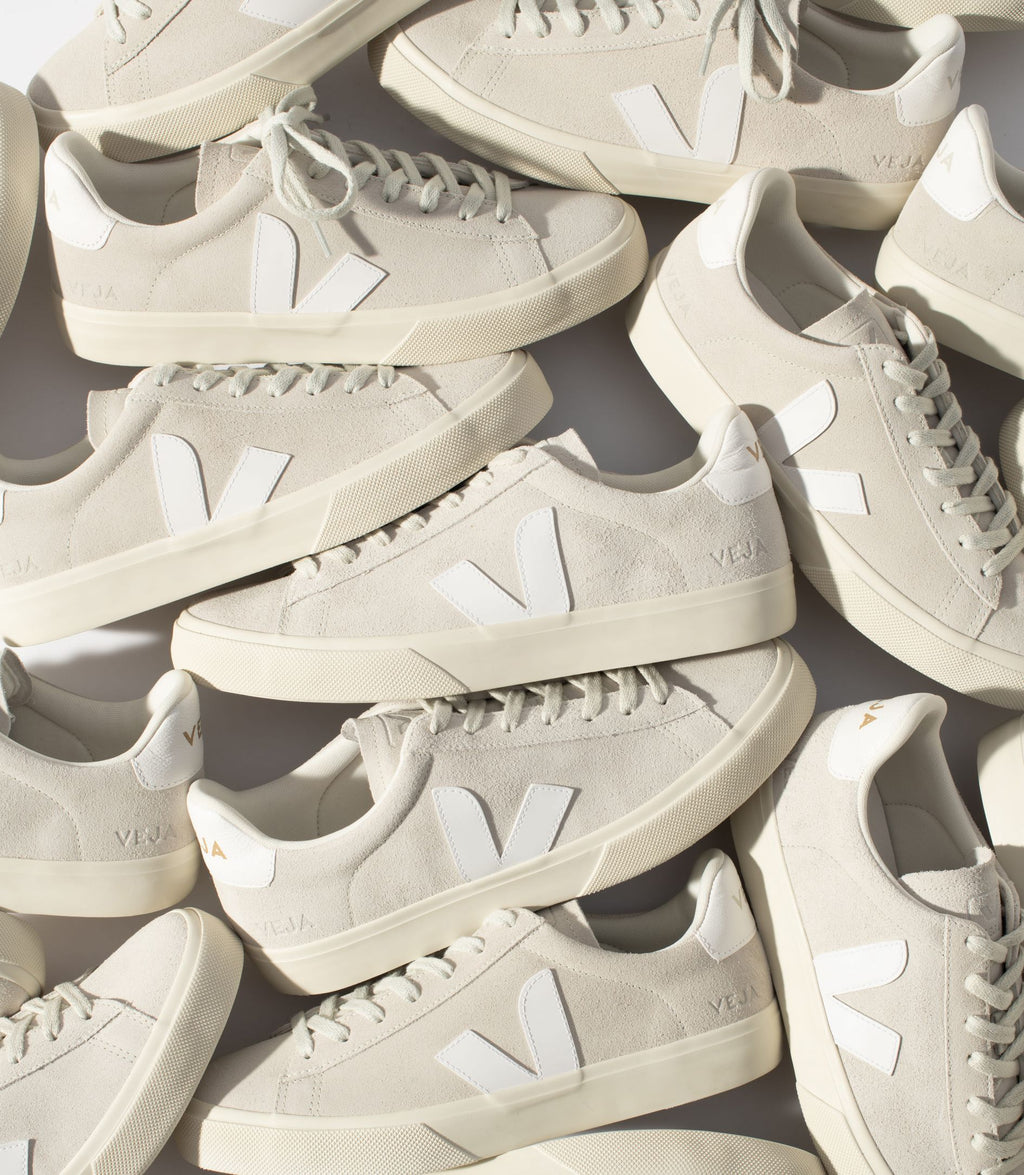 Zapatilla Veja Campo Suede Natural White