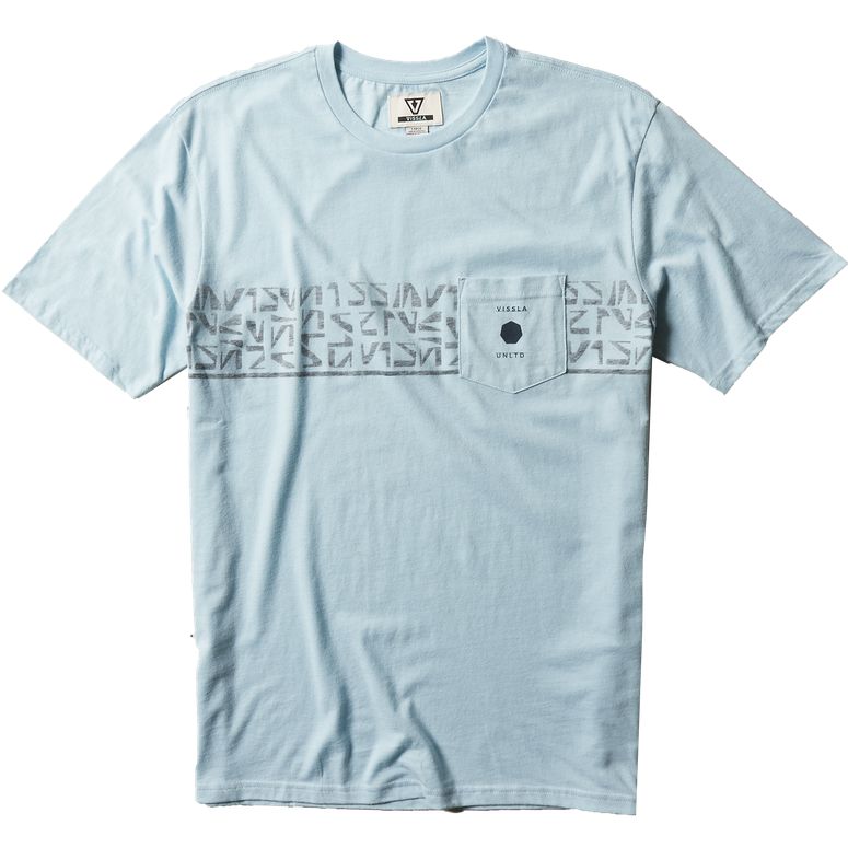 Primitive SS PKT Tee Cool Blue Heather