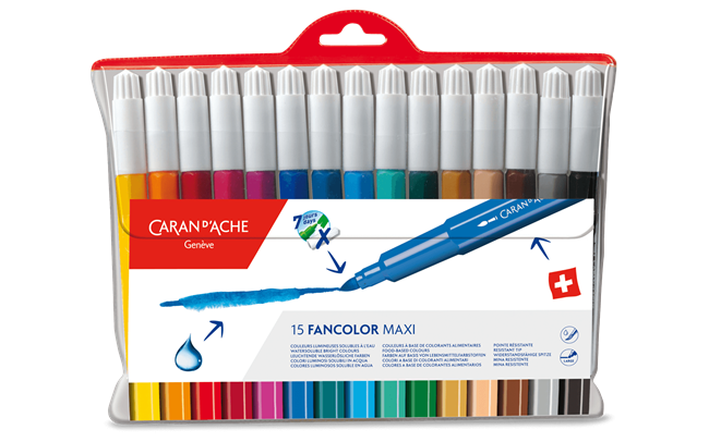 Box of 15 Maxi Fibre-tipped Pens FANCOLOR