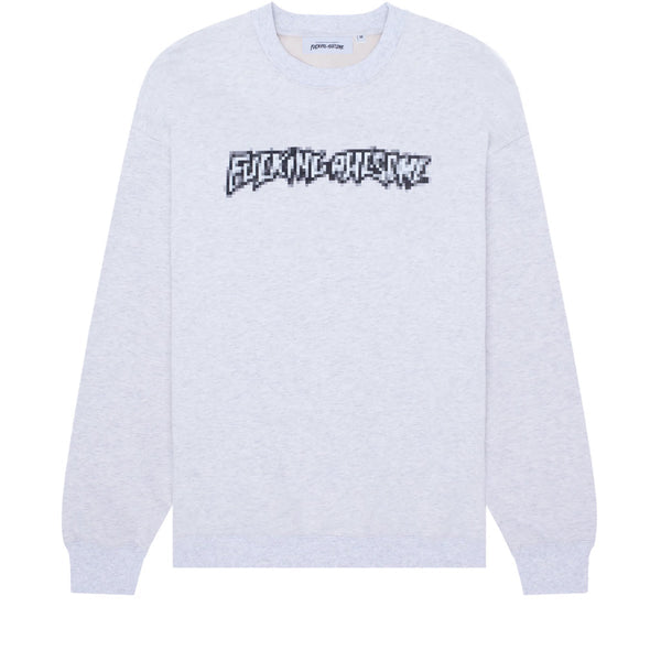 Pixel Stamp Crewneck Grey