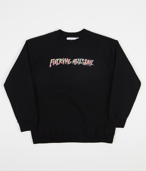Gum Stamp Crewneck Black
