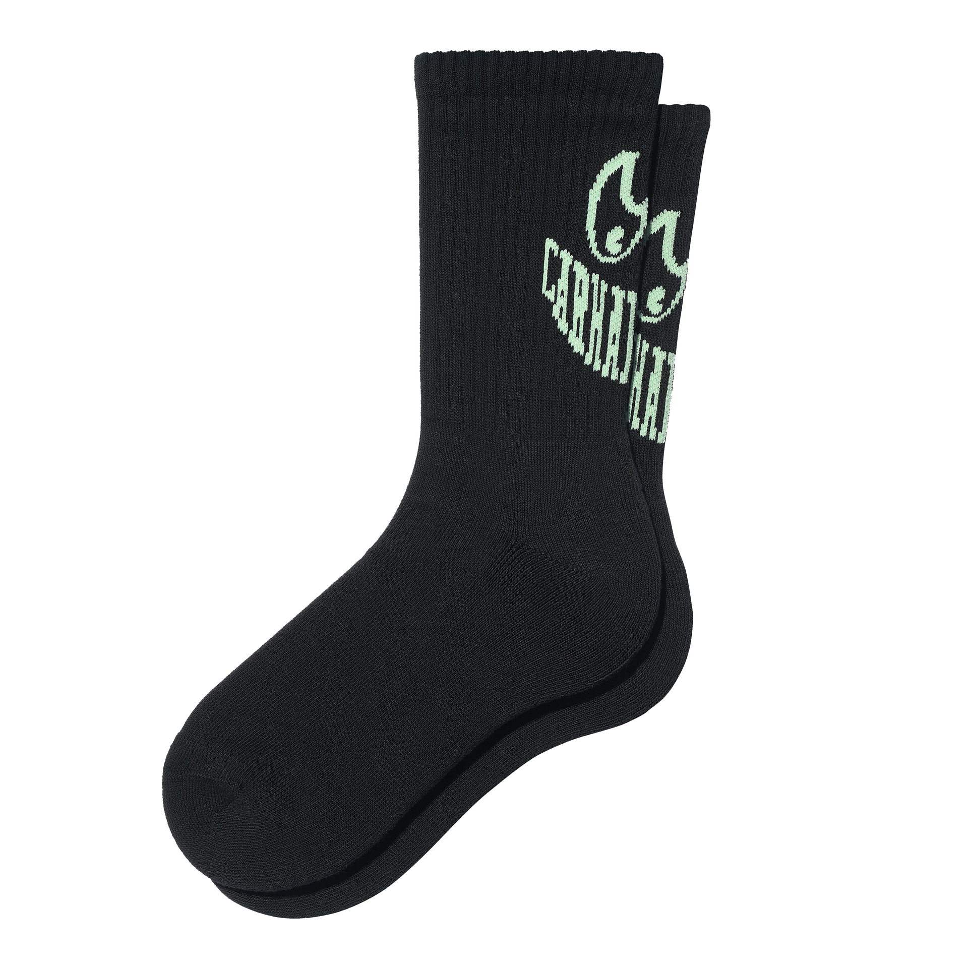 Grin Socks Black / Pale Spearmint