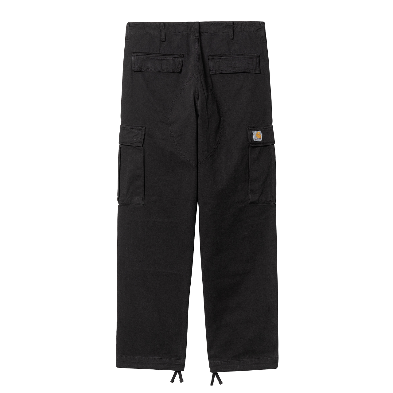 Regular Cargo Pant Black Garment Dyed