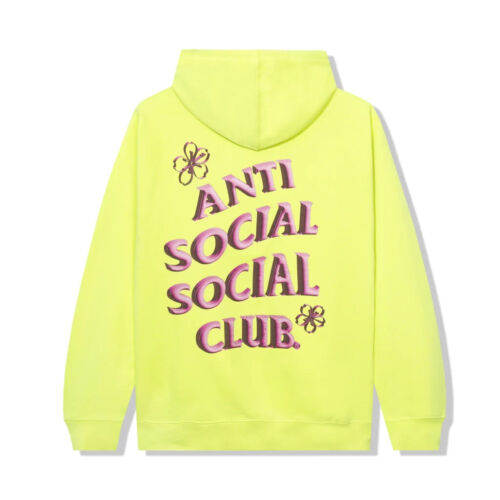 Anti Social Social Club Coral Crush Zip Up Hoodie Yellow
