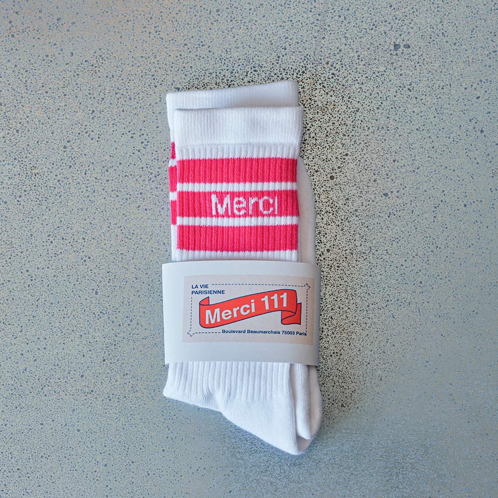 Merci Cotton Socks - Pink