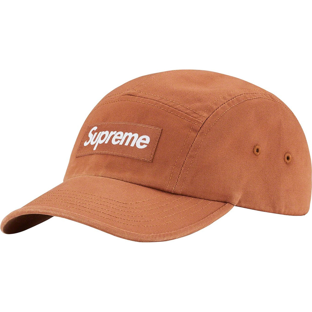 Washed Chino Twill Camp Cap Brown
