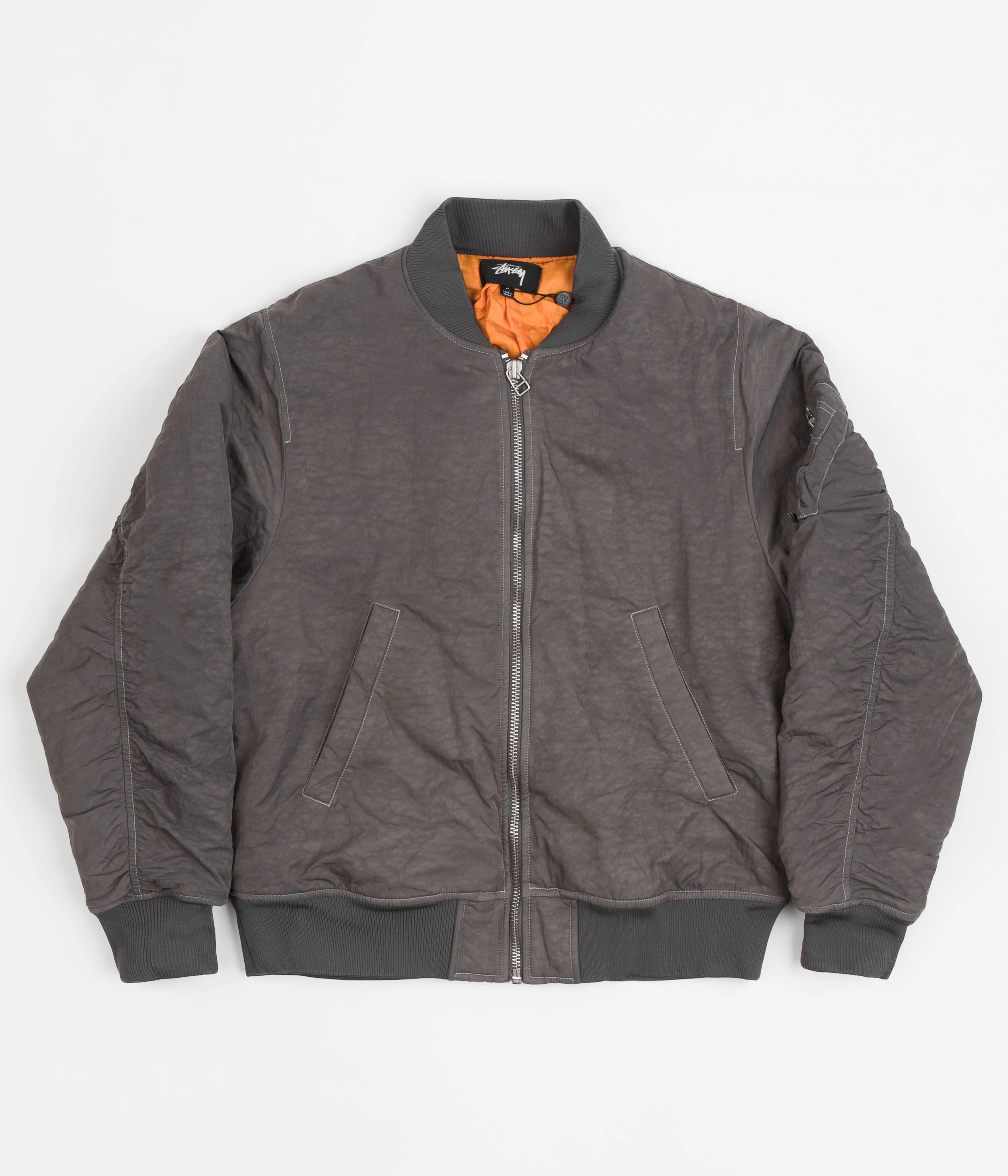 Dyed Nylon Bomber Charcoal - Neighborhood