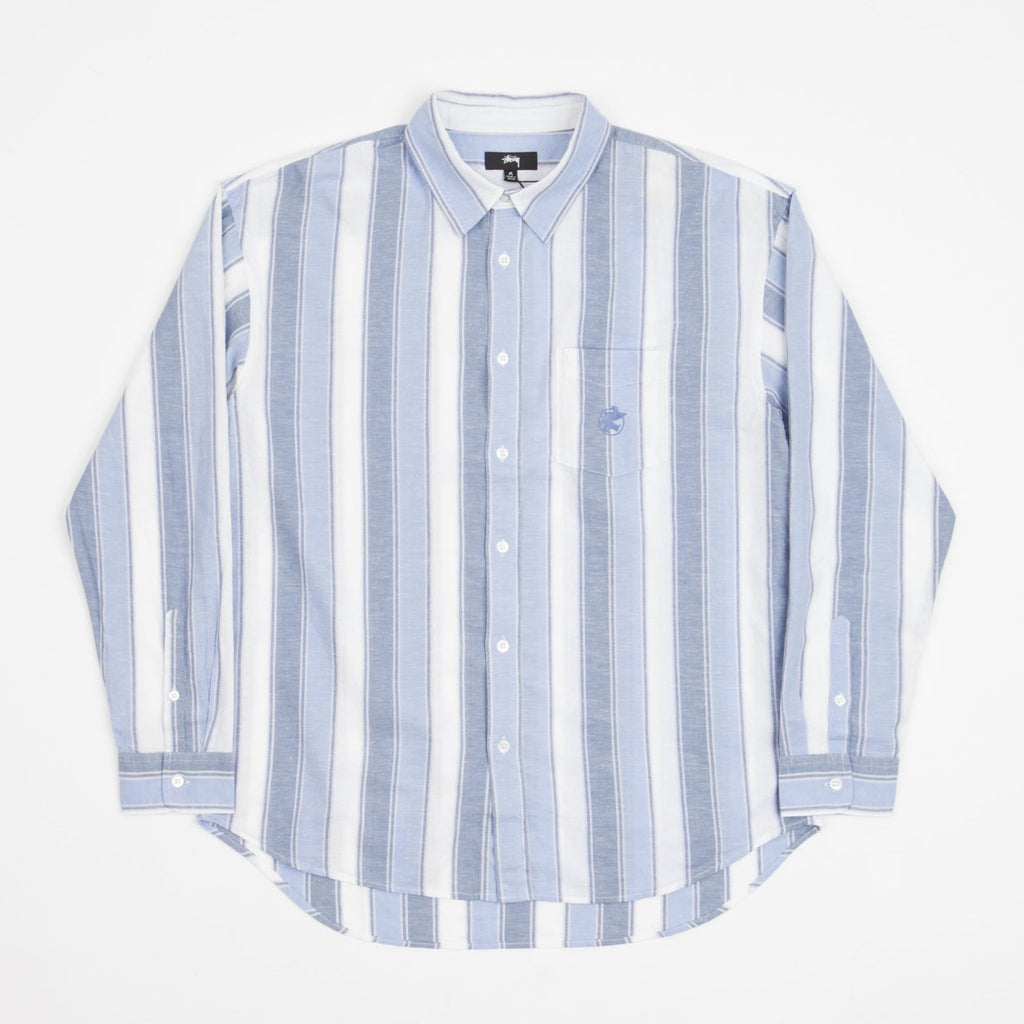Wide Striped Shirt Blue Stripe